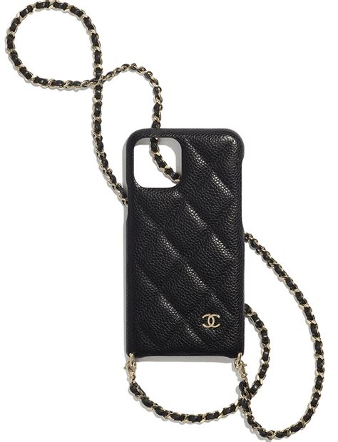 chanel phone cover|chanel phone case with chain.